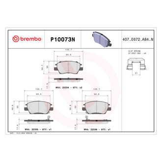 Brembo® - Premium Ceramic Front Disc Brake Pads