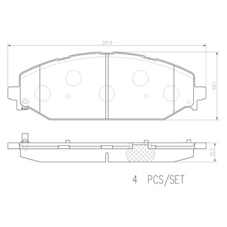Brembo® - Premium Ceramic Disc Brake Pads