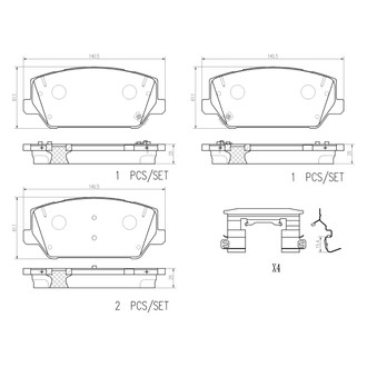 Brembo® - Premium Ceramic Disc Brake Pads