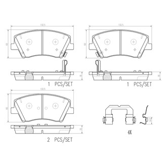 Brembo® - Premium Ceramic Disc Brake Pads