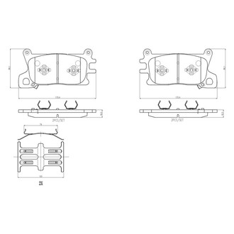 Brembo® - Premium Ceramic Front Disc Brake Pads