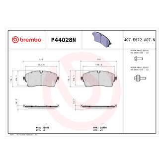Brembo® - Premium Ceramic Disc Brake Pads