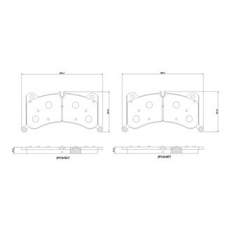 Brembo® - Premium Ceramic Front Disc Brake Pads