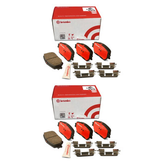 Brembo® - Premium Ceramic Front and Rear Disc Brake Pad Set