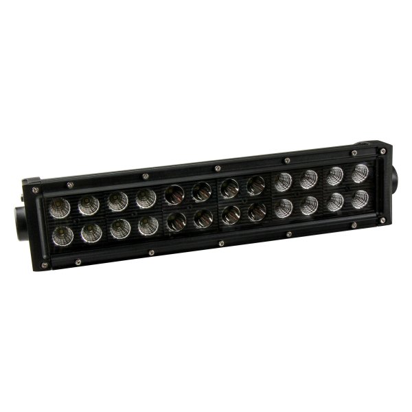 Bright Earth® - 15" 72W Dual Row Combo Spot/Flood Beam LED Light Bar with Black Outer Reflector