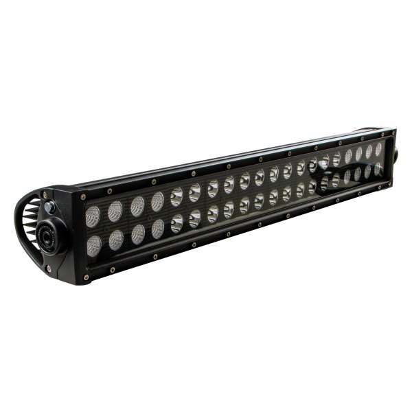 Bright Earth® - 20" 120W Dual Row Combo Spot/Flood Beam LED Light Bar with Black Outer Reflector