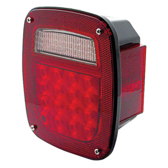 Brothers Trucks® LED87S0-RH - Passenger Side Chrome/Red LED Tail Light