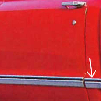 Brothers Trucks® - Driver Side Truck Cab Molding