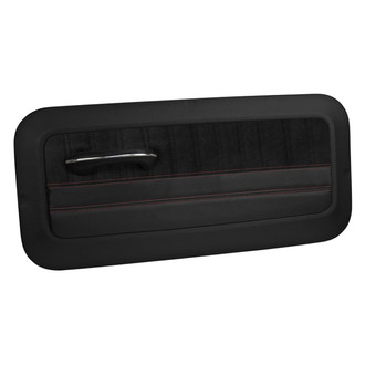 Brothers Trucks® - Sport Pro-Classic Custom Style Front Driver and Passenger Side Door Panels Black Vinyl Cover with Black Stitching