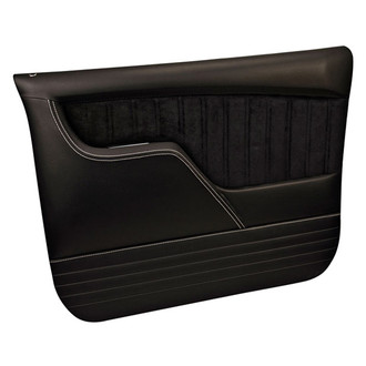 Brothers Trucks® - Sport Pro-Classic Custom Style Fiberglass Front Driver and Passenger Side Door Panels Black Vinyl Cover with Black Stitching