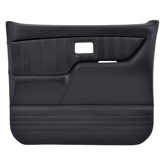 Brothers Trucks® - Sport Pro-Classic Custom Style Fiberglass Front Driver and Passenger Side Door Panels Black Vinyl Cover with Red Contrast Stitching