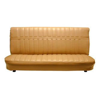 Brothers Trucks® - Front Bench Madrid Vinyl Seat Upholstery, Dark Saddle