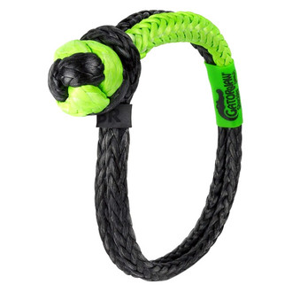 Bubba Rope® 176747 - 5/16" NexGen PRO Gator-Jaw Series Synthetic Soft Shackle with Green / Black Eyes