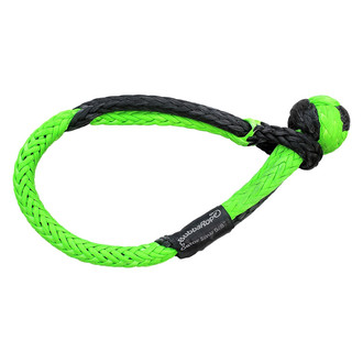 Bubba Rope® - 5/8" Gator-Jaw Series Synthetic Soft Shackle with Green / Black Eyes