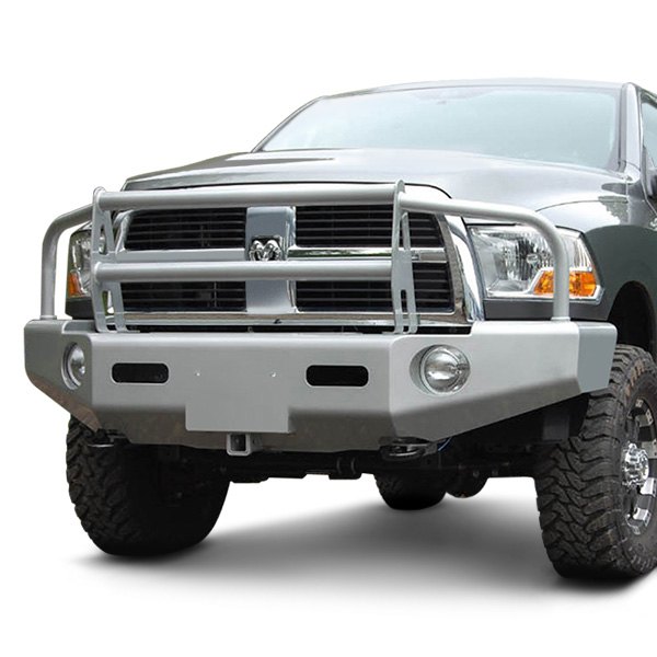  Buckstop® - Classic I™ Full Width Front HD Black Hammertone Bumper with Grille Guard