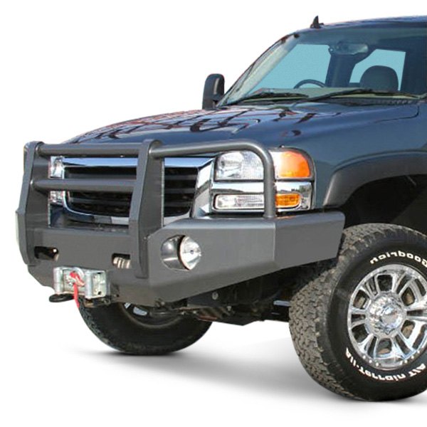 Buckstop® - Outback™ Full Width Front HD Black Hammertone Bumper 