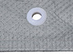 Attachable reinforced grommets keep the cover secure