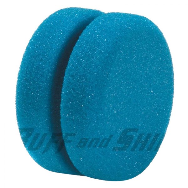 Buff and Shine® - 3.5" x 2" Blue Polyester Foam Dressing Applicator
