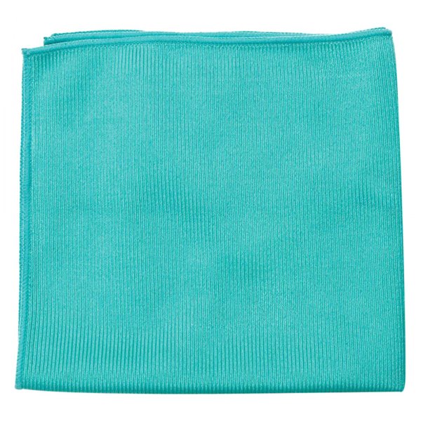 Buff and Shine® - 16" x 16" Dark Green Microfiber Glass Towel