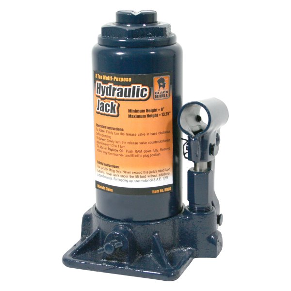 Buffalo Corporation® - Black Bull™ 8 t 8" to 13-1/4" Hydraulic Bottle Jack