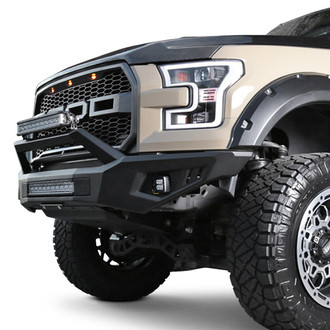 Bulken Off-Road® - Full Width Black Powder Coated Front HD Bumper
