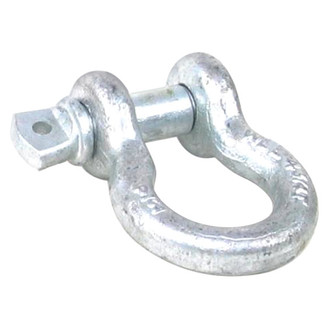 Bulldog Winch® - 6,500 lbs Silver Zinc D-Ring Shackle