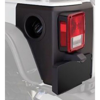 Bushwacker® - Trail Armor™ Black Rear Corner Set