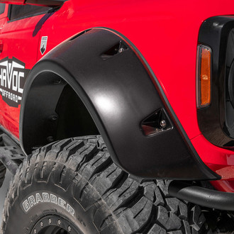 Bushwacker® - Pocket Style™ Matte Black Front and Rear Fender Flares