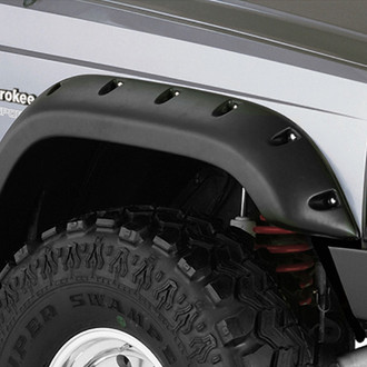 Bushwacker® - Cut-Out™ Matte Black Front Fender Flares