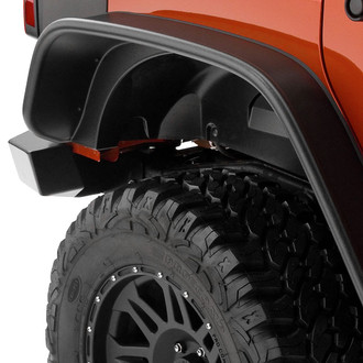 Bushwacker® - Flat Style Matte Black Rear Fender Flares