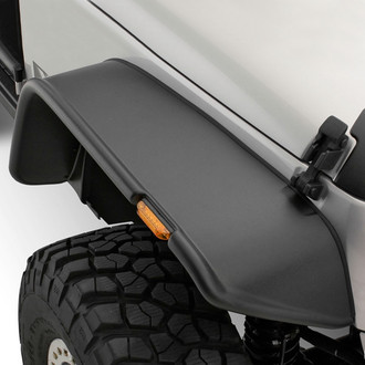 Bushwacker® - Flat Style Matte Black Front Fender Flares