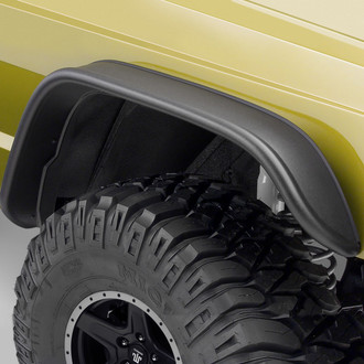 Bushwacker® - Flat Style Matte Black Front Fender Flares