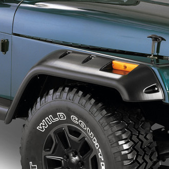 Bushwacker® - Cut-Out™ Matte Black Front and Rear Fender Flares