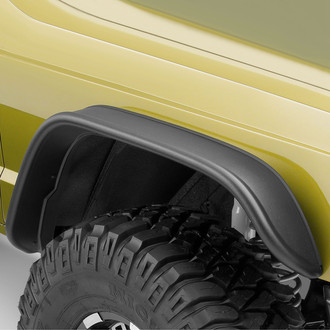 Bushwacker® - Flat Style Matte Black Front and Rear Fender Flares