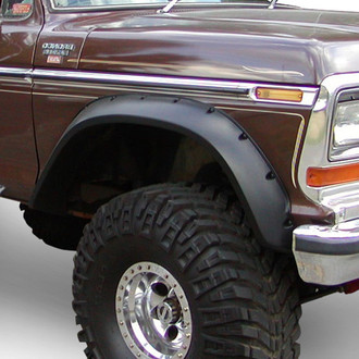 Bushwacker® - Cut-Out™ Matte Black Front Fender Flares