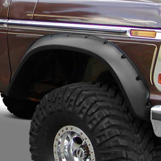 Bushwacker® - Cut-Out™ Matte Black Front and Rear Fender Flares