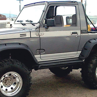 Bushwacker® - Pocket Style™ Matte Black Front and Rear Fender Flares