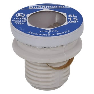 Bussmann® SL-15PK4 - Time-delay Rejection Base Plug Fuses