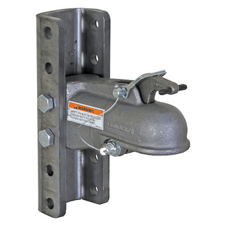 Buyers® - Cast Steel Adjustable Heavy-Duty Cast Coupler with 5-Position Channel for 2-5/16" Hitch Ball (15000 lbs)