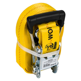 Buyers® - 30" Yellow Commercial Grade Ratchet Strap with Rubber Grips