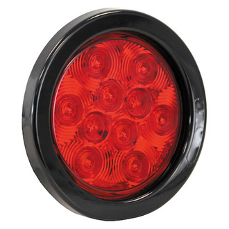 Buyers® - Red Round Recessed Mount LED Combination Tail Light