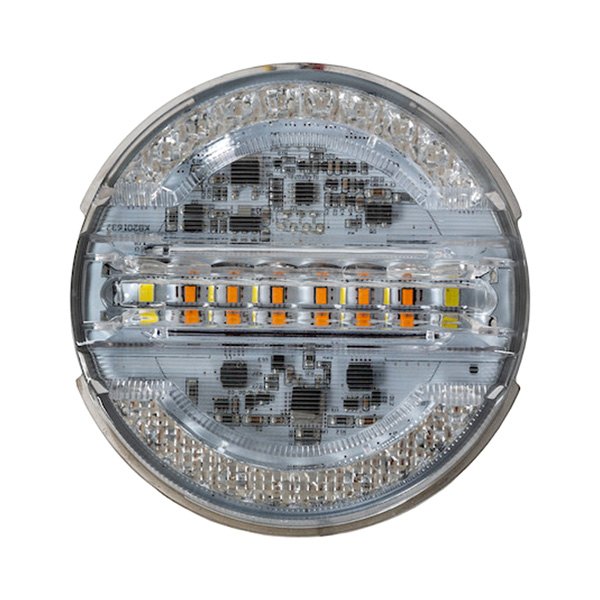 Buyers® - 4" Chrome Round LED Tail Light