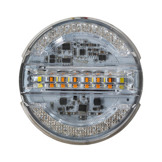 Buyers® - 4" Round Grommet Mount LED Combination Tail Light with Backup and Strobe Light