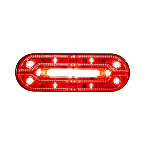 Buyers® - 6" Red Oval Fiber Optic LED Tail Light