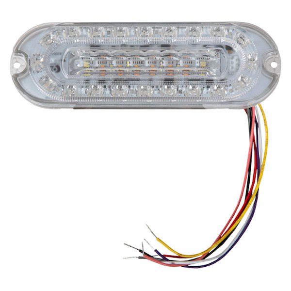 Buyers® - 6" Oval Surface Mount LED Combination Tail Light with Backup and Strobe Light