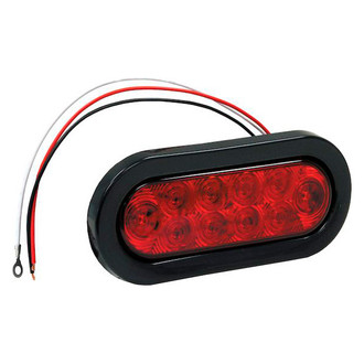 Buyers® - 6.375" Oval Red LED Tail Light
