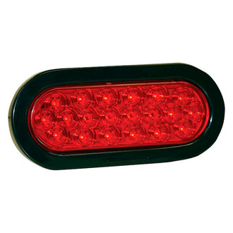 Buyers® - 6.375" Oval Red LED Tail Light with Turn Signal