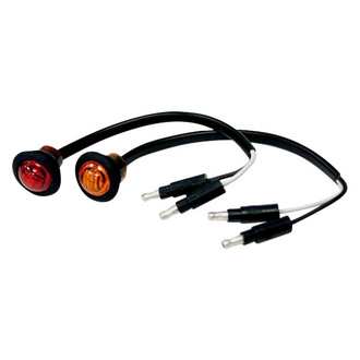 Buyers® - 0.75" Amber Round LED Clearance Marker Light