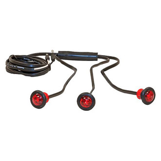 Buyers® - 0.7" Red Round Bolt-on Mount LED Clearance Marker Light Bar