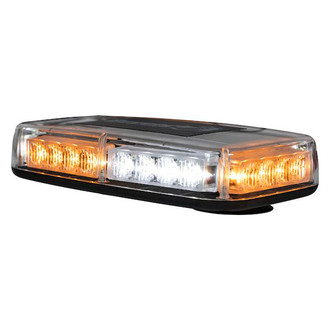 Buyers® - 11" Magnet Mount Mini Amber/White Emergency LED Light Bar